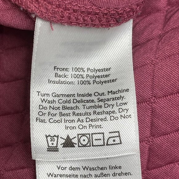 Eddie Bauer Quilted Pull Over Sweatshirt Top Womens XL Gorpcore Dusty Pink Mauve - Picture 5 of 9